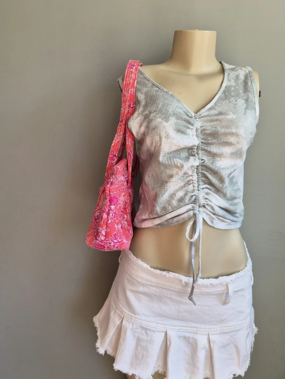 Vera Bradley Floral HopeTote and Crossbody Set -vibrant  Pink